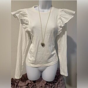 BANANA REPUBLIC Japan Exclusive Collection Blouse/T-shirt Color White SZ XXL NEW